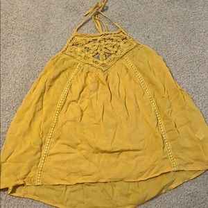 Yellow halter top